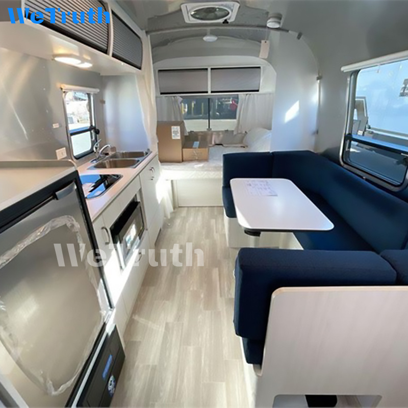 legal registration 4x4 Aluminum Travel Trailers Camping small truck camper with Top Roof Tent and Kitchen with bathroom