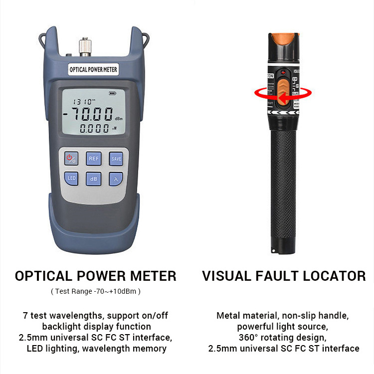 termination fiber optic tool kit with power meter fiber cleaving tools kit fiber optic fusion splice tools and kits