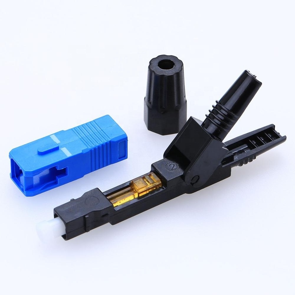 FTTH SC Fiber Optic Quick Connector Single mode conector rapido SC UPC fiber optic fast connector l925b ftth quick connect