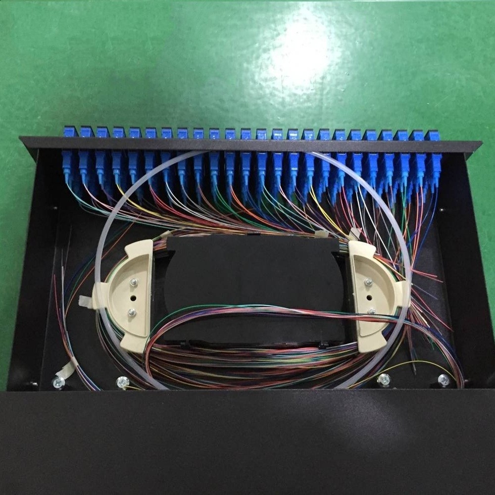 Ftth Fiber Optic Patch Panel 19 inch 1U 2U 3U 4U odf fiber optic rack mount enclosure 12 24 48 96 144 port core