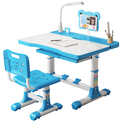 Height Adjustable children table and chair Large Storage Children Study Desk Kids Study Table With Storage Drawer Led BestSuppliers