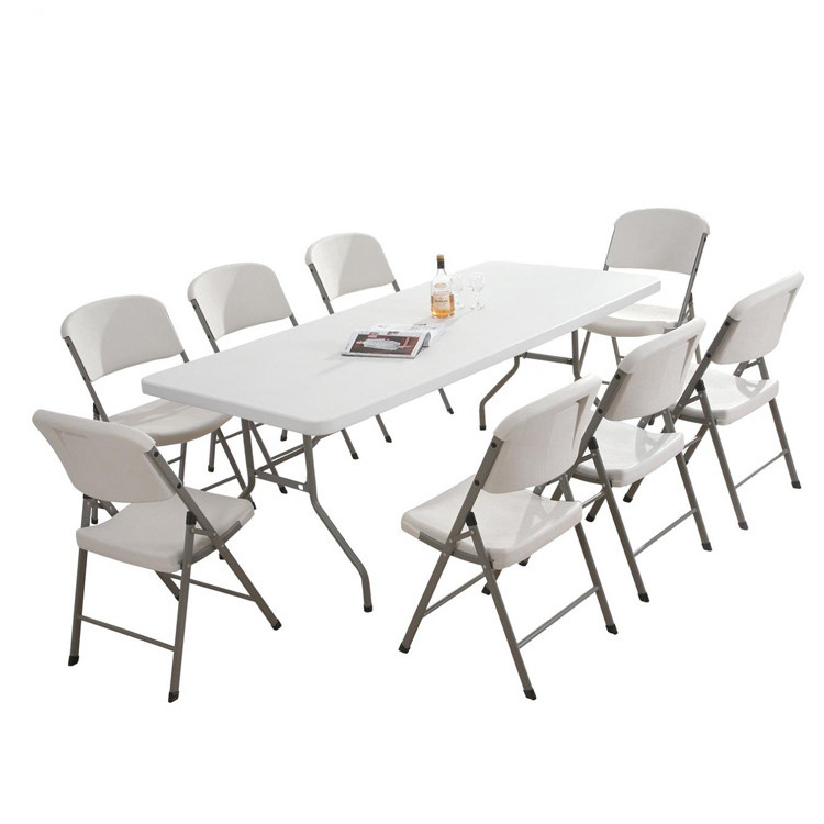 Sino Perfect Wholesale Plastic Garden Wedding Banquet Party Events Chairs White Folding Chairs Foldable Camping Chair