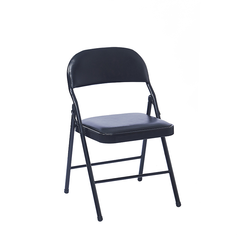 Durable Custom Portable Strong Metal Frame Cover Padded Dining Chair Folding Chair Metal Events Foldable Chair