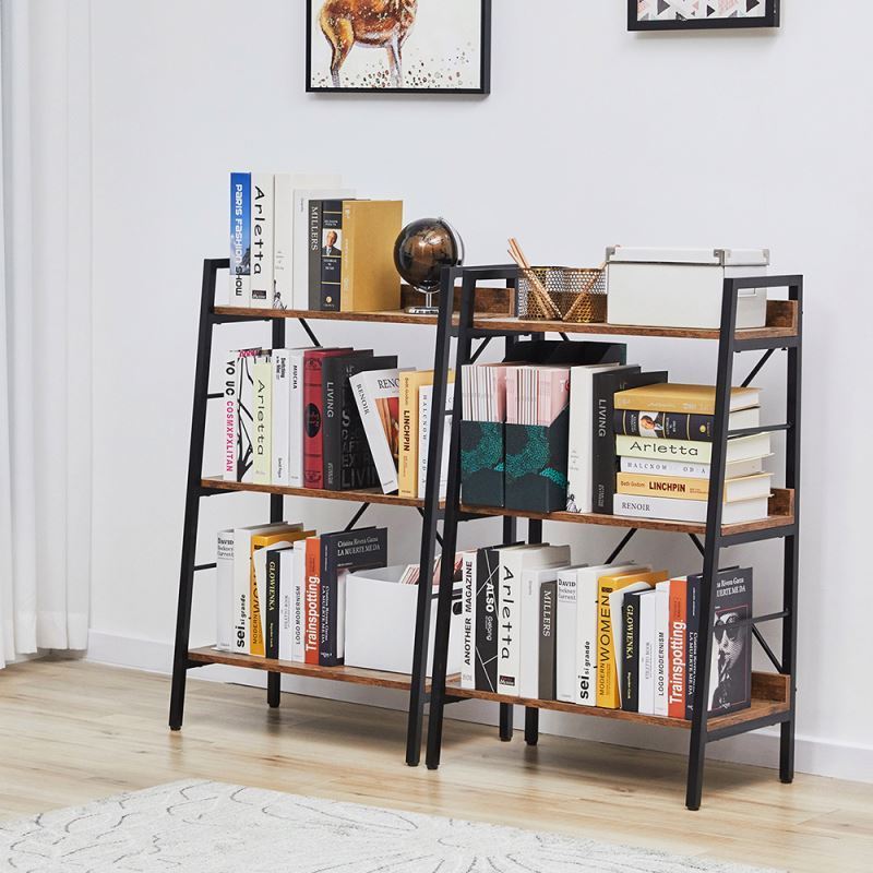 Factory Custom Small Book Shelf Bedroom Display 3 Tiers Book Shelves Modern Nordic Living Room Book Shelf Cabinet For Home