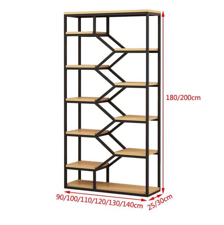 portable modern furniture large tall bookcase,4 tiers industrial metal ladder book shelf wooden for living room