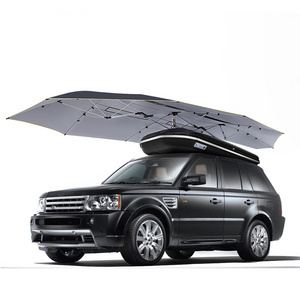 4.2M Black Portable Automatic Car Umbrella Tent Car Covers Electrical Car Umbrella Sun Shade