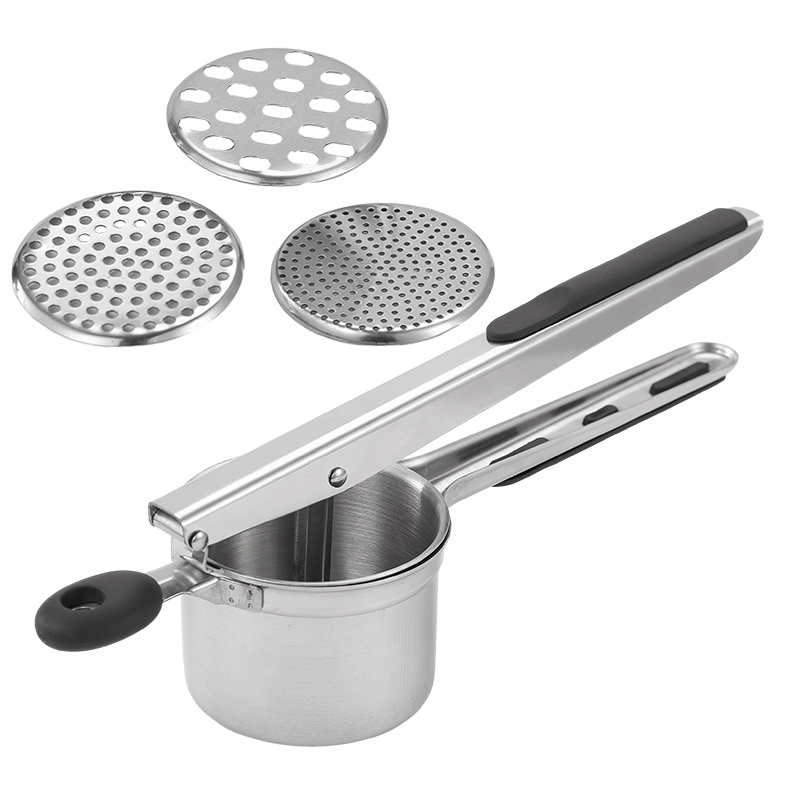 Kitchen Tools 3 In 1 Fruit Lemon Squeezer Potato Masher Ricer Press Presser Mashed stainless steel potato masher