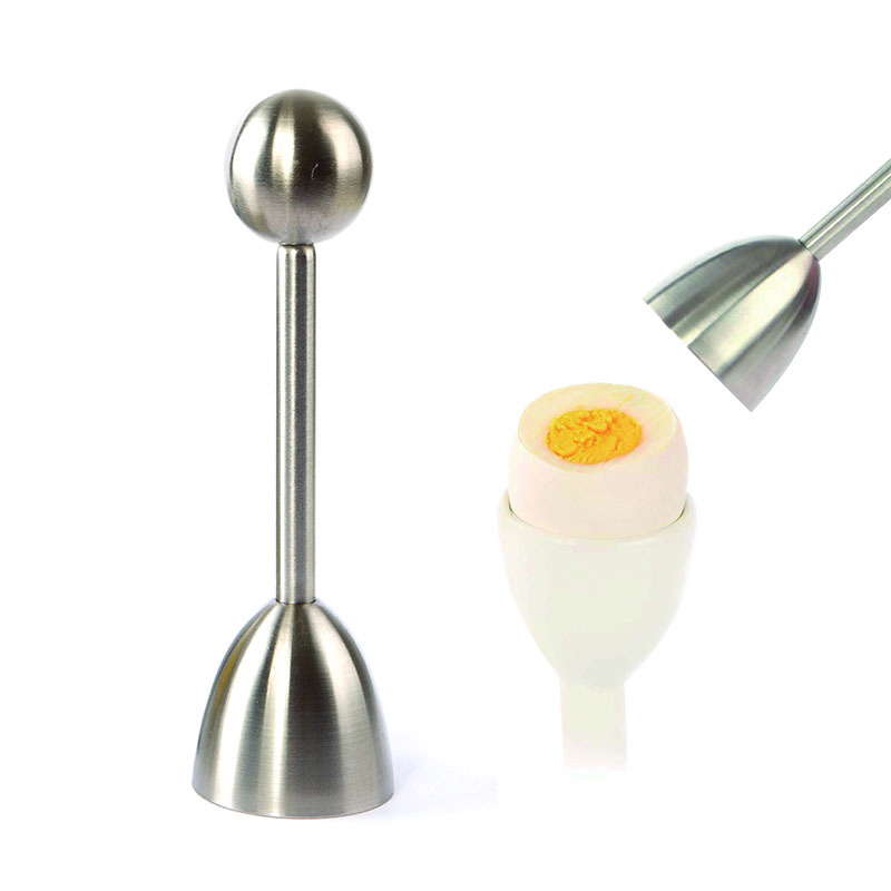 Kitchen Tool Egg Cracker Topper Cutter for Soft Boiled Eggs Stainless Steel Shell Remover Separator