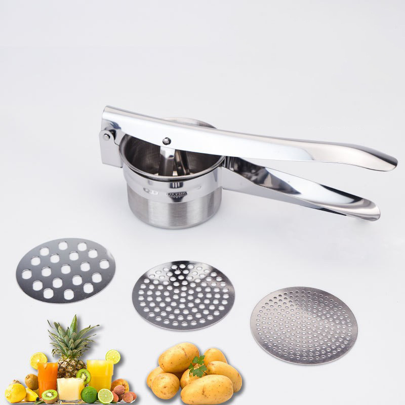 3 In 1 Fruit lemon Squeezer Potato Masher Ricer Press stainless steel potato masher