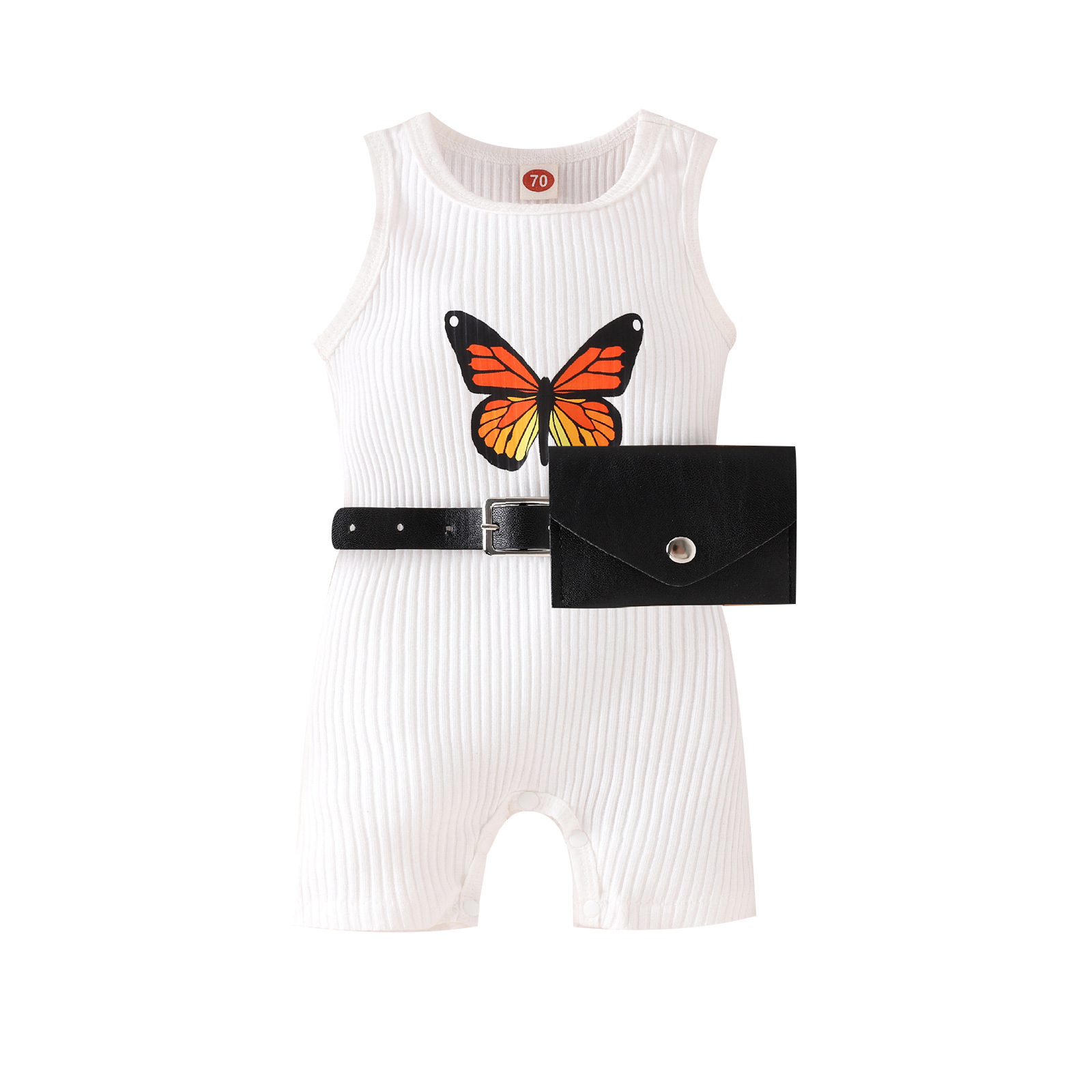 Wei Ying Clothing - Children's clothes -Jumpsuit' summer clothes -Jumpsuit+Fanny pack