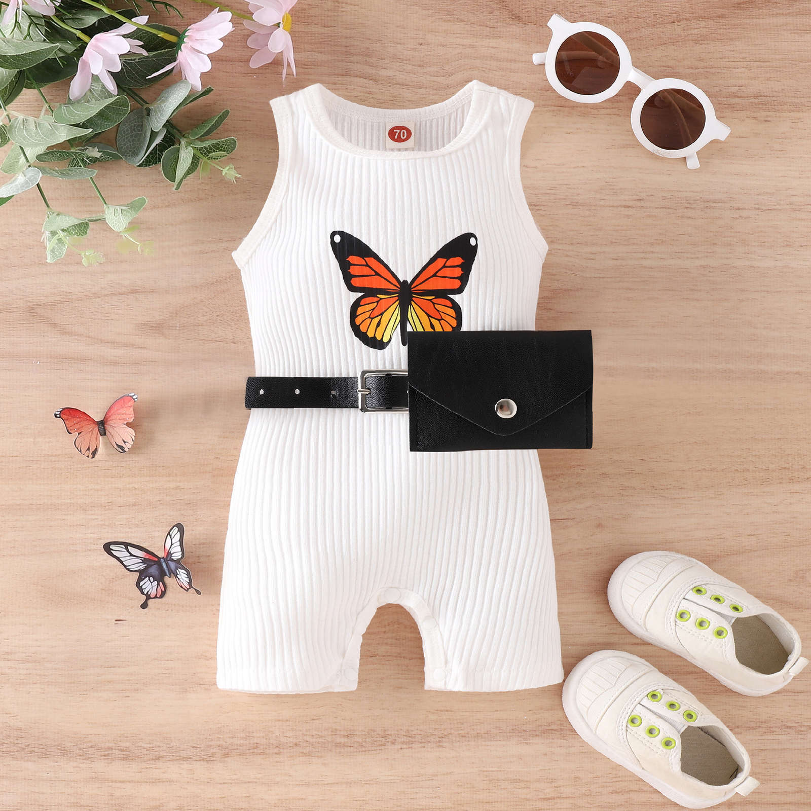 Wei Ying Clothing - Children's clothes -Jumpsuit' summer clothes -Jumpsuit+Fanny pack