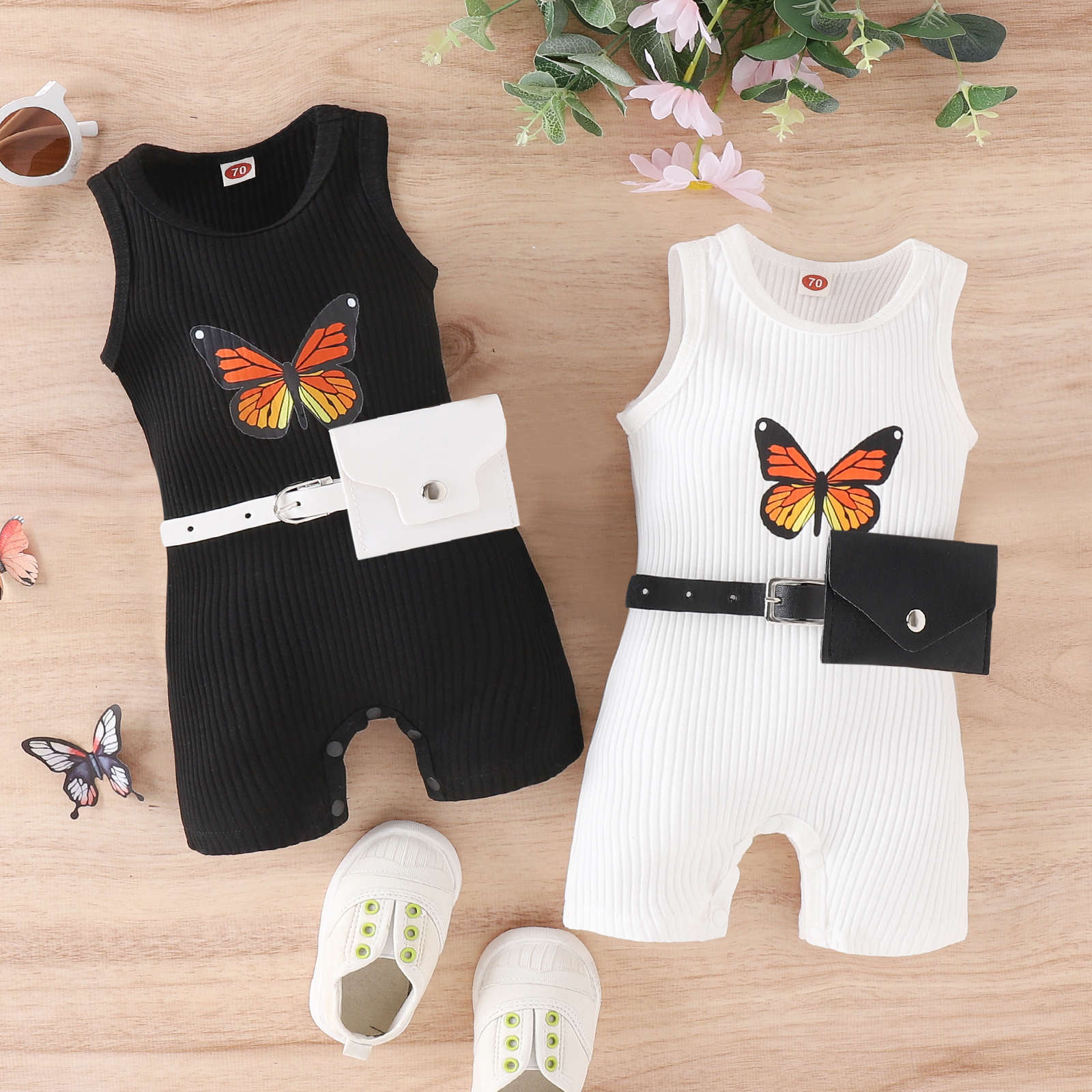 Wei Ying Clothing - Children's clothes -Jumpsuit' summer clothes -Jumpsuit+Fanny pack