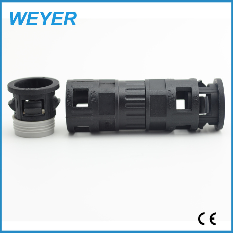 Flexible Nylon Conduit Reducer Plastic Quick Flexible Joint Coupling For Cable Conduit