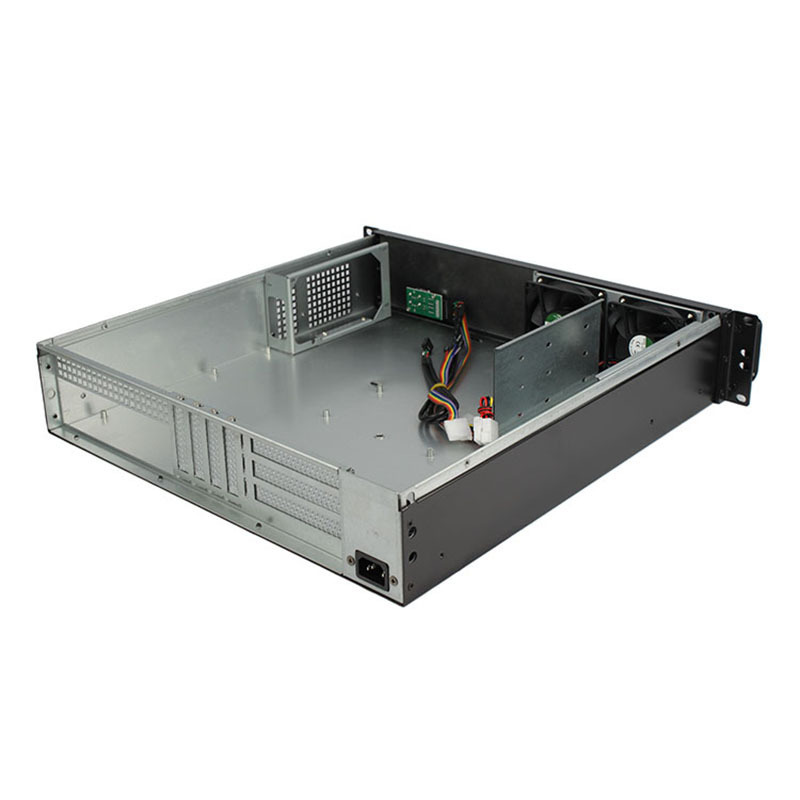 19 inch 2u short server case with 3.5in HDD ATX Industrial PC computer server case chassis with psu