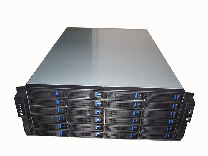 4U server rackmount chassis /case with 24 Hot-Swappable SATA/ SAS 6G hard drive bay