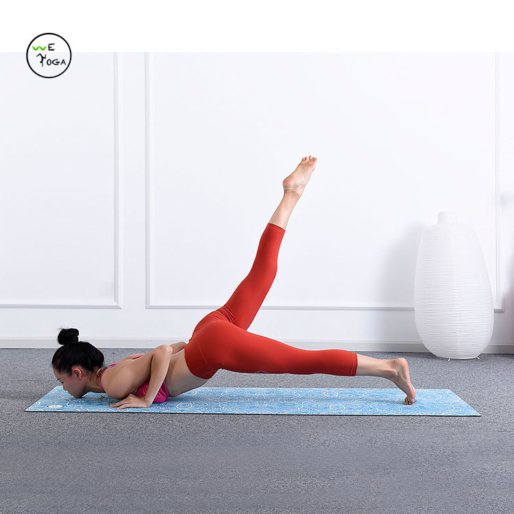 Wholesale eco yoga mat material with rubber suede microfiber