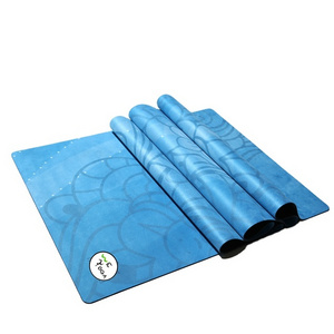 2024 Textured 100% rubber taiwan yoga mat Hot sell Non Slip Double Layer Eco Friendly Yoga Mat