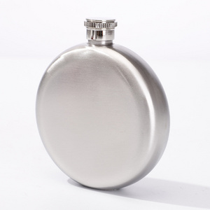 5oz Round Hip Flask with Funnel Stainless Steel Pocket Flagon Whiskey Wine Alcohol Bottle Gift