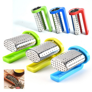 Stainless steel hanging cup tea maker multi color tea filter stainless steel tea strainer