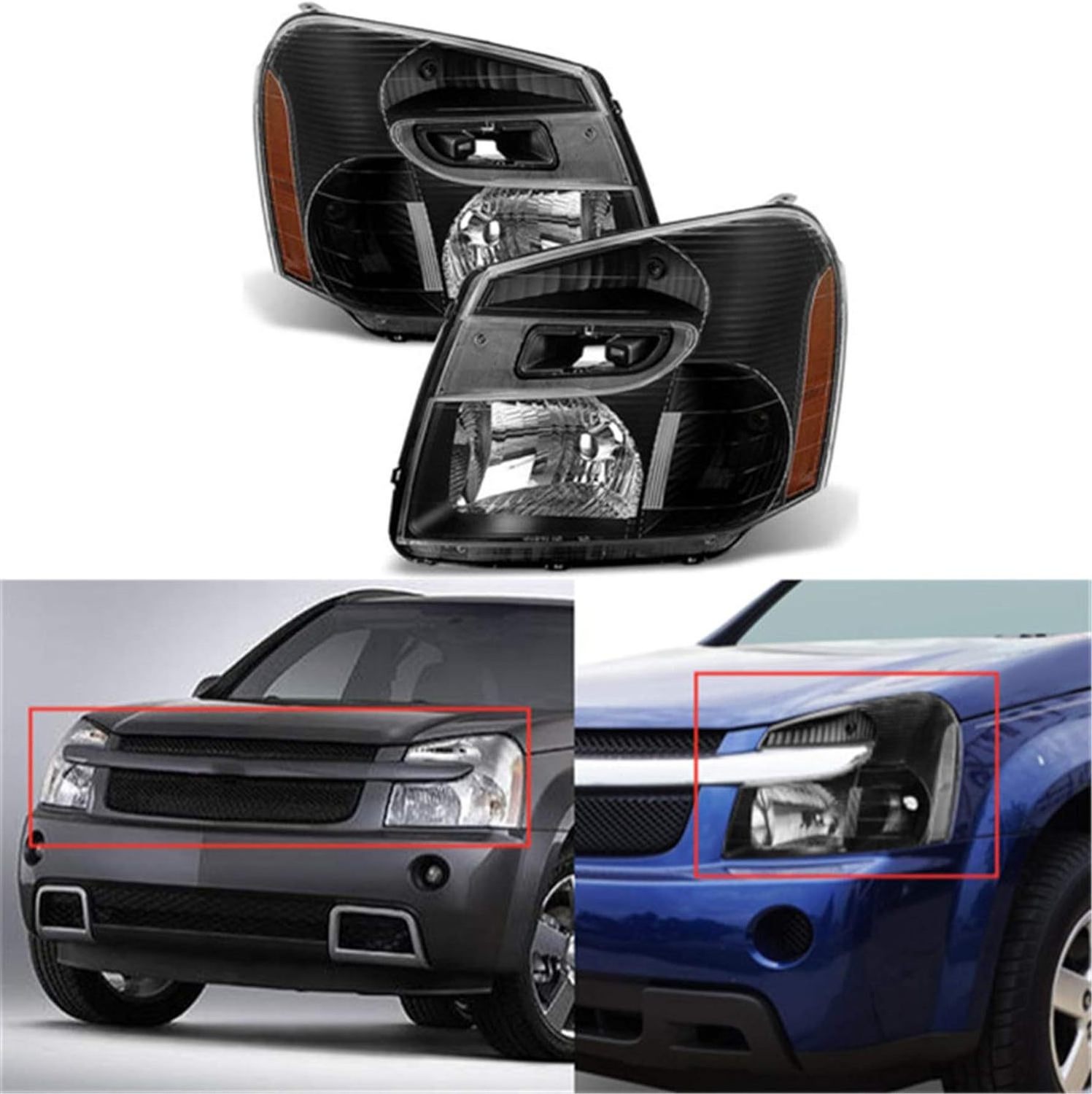 Car Led Headlights for 2005 2006 2007 2008 2009 Chevrolet Explorer EQUINOX Headlamp GM2503254