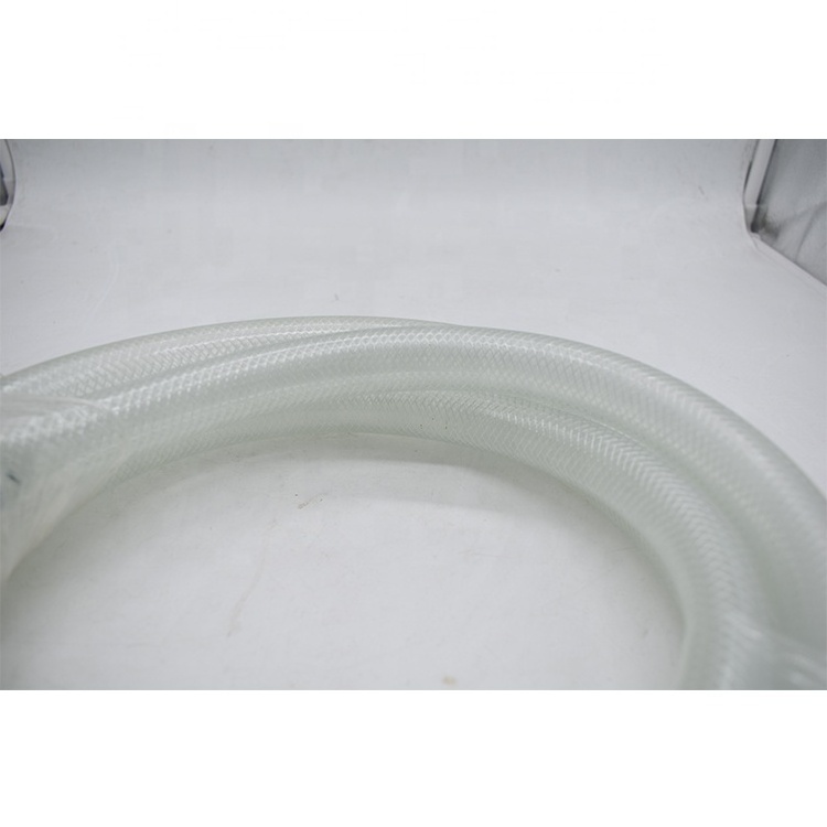 High Pressure Braided Clear PVC Vinyl Tubing Flexible Heavy Duty Reinforced  Hose