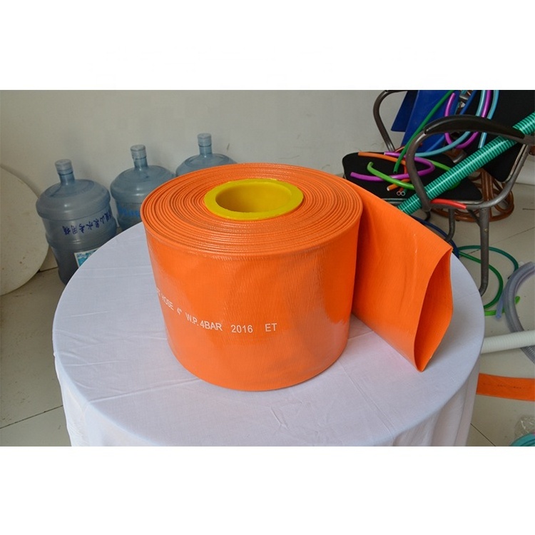 Hot Sale Water Pump Flexible Pvc Lay Flat Hose Pipe Water Discharge Delivery Pvc 6 Inch Pvc Pipe