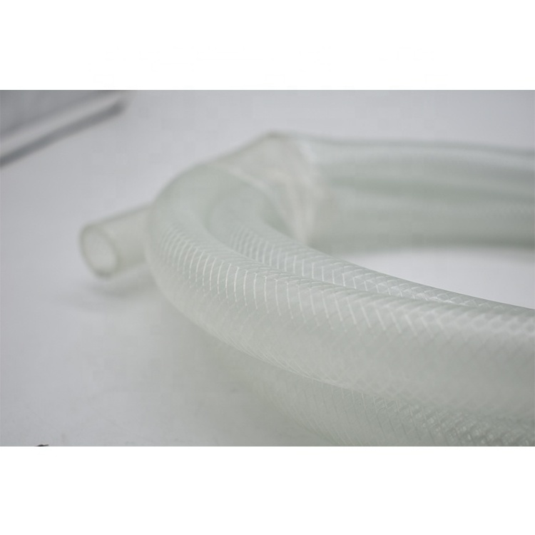 High Pressure Braided Clear PVC Vinyl Tubing Flexible Heavy Duty Reinforced  Hose