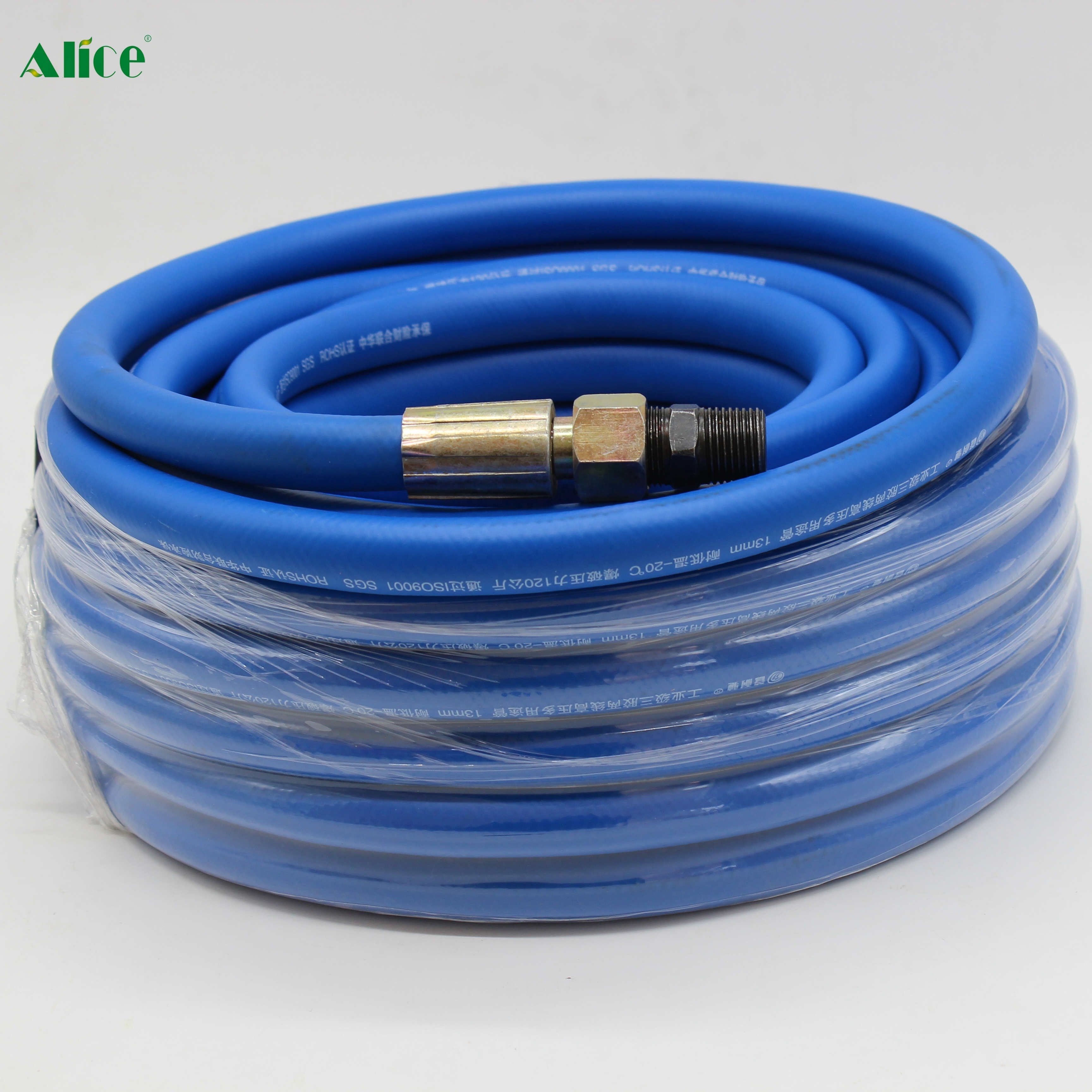 1/4 inch 3/8 inch 1/2 inch PVC RUBBER HYBRID AIR COMPRESSOR HOSE WITH FEMALE ADAPT FOR COMPRESSOR