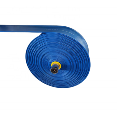 Top Quality Pvc Blue Lay Flat Discharge Water Hose Pipe 1 2 3 4 5 6 8 Inch Lay Flat Water Pump Pool Backwash Farm Irrigation