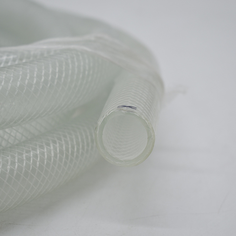 High Pressure Braided Clear PVC Vinyl Tubing Flexible Heavy Duty Reinforced  Hose