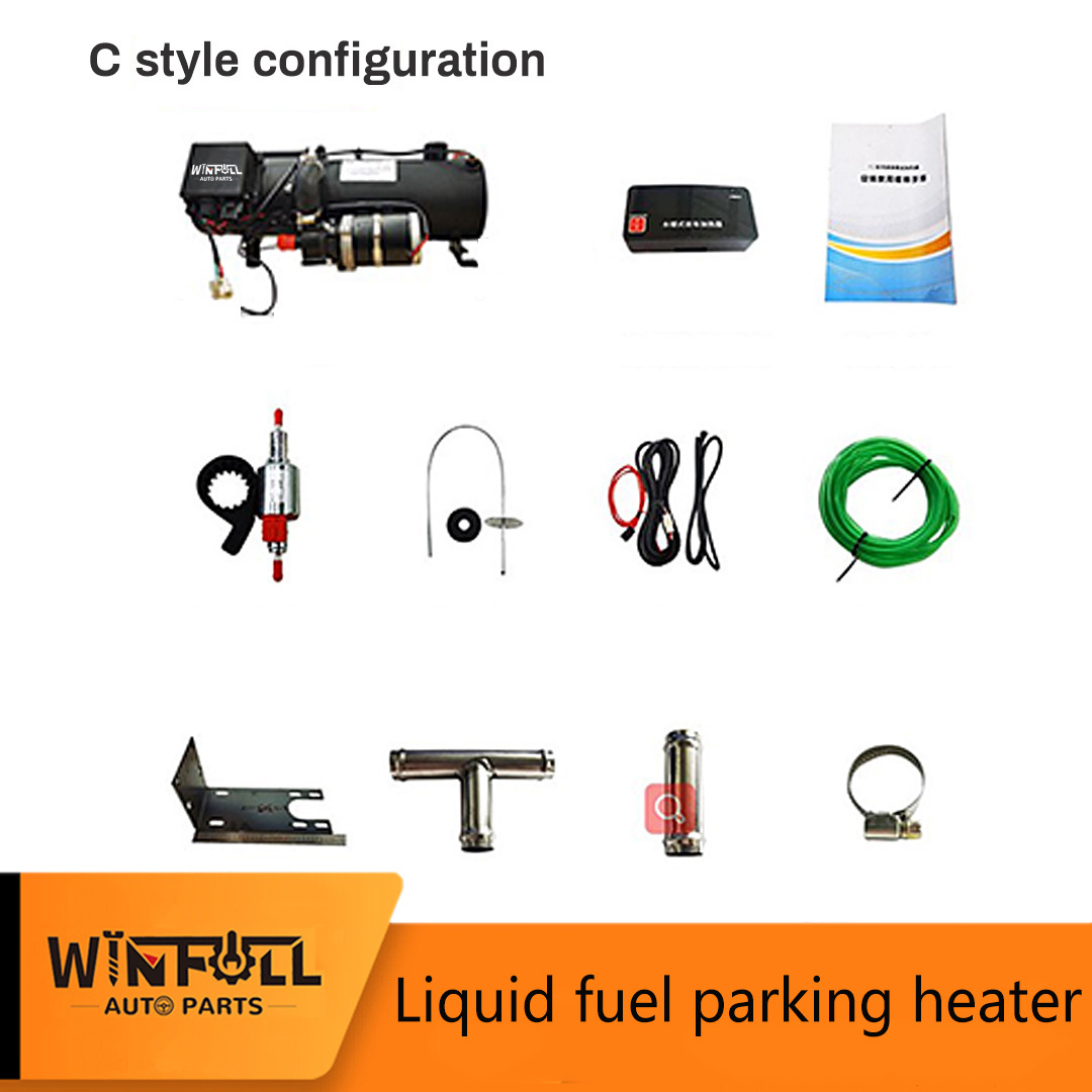 12V/24V 10KW Car Diesel Water Heater Remote Control Parking Water Liquid Heater