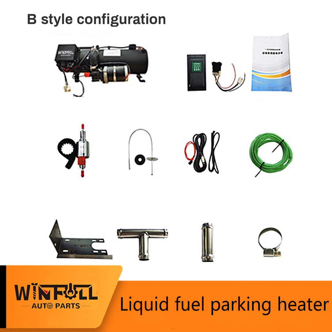 12V/24V 10KW Car Diesel Water Heater Remote Control Parking Water Liquid Heater