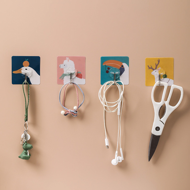 Hook Adhesive Hanger Stick On Double Side Transparent Suction Cup Sucker Coat Towel Self-Adhesive Self Felt Sticky Wall Hooks