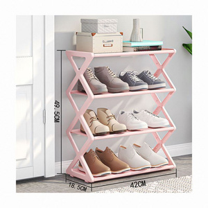 6 Door With Lock Collapsible Black Layers Rolling Mechanism Over The Thin Hardware Corner Rotary Baby Wall Shoe Storage Rack