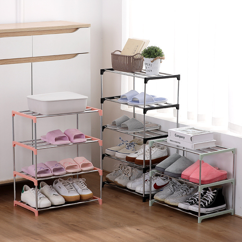 Cabinet Door Shoes Closet Storage System Racks 6 Tier Adjustable With Glass Over The Hanging Multi Layer Plastic Room Shoe Rack