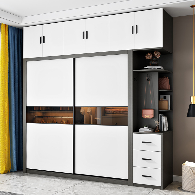 Closet Bedroom For Door Aluminum Modern Sliding Nepal Mobile Mini Foldable Profile Cement Walk Cheap Wardrobe With Lock And Key