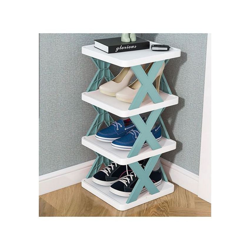 For Racks With Shoes Plastic Tier Cabinet Led Organizer Wall Display Entryways Kids White Strip Racks,Free Standing 6 Shoe Rack