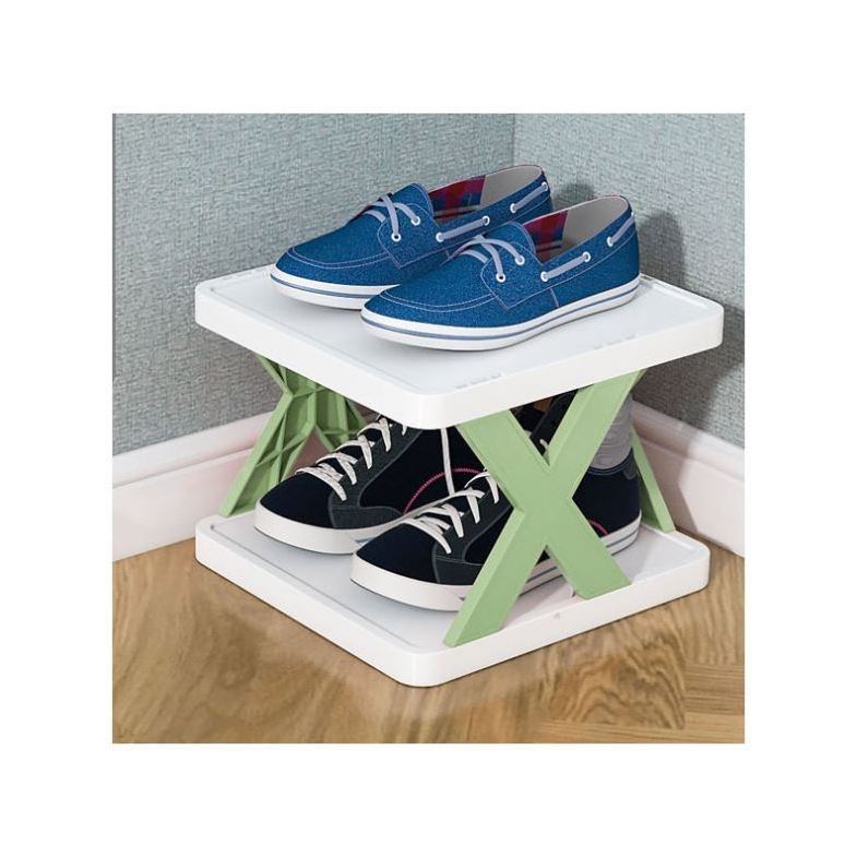 Cabinet Storage Organizer Entryway Closet Box Modern Stainless Steel With Mesh Stackable 12 Packs Shoes Plastic Soap Shoe Rack