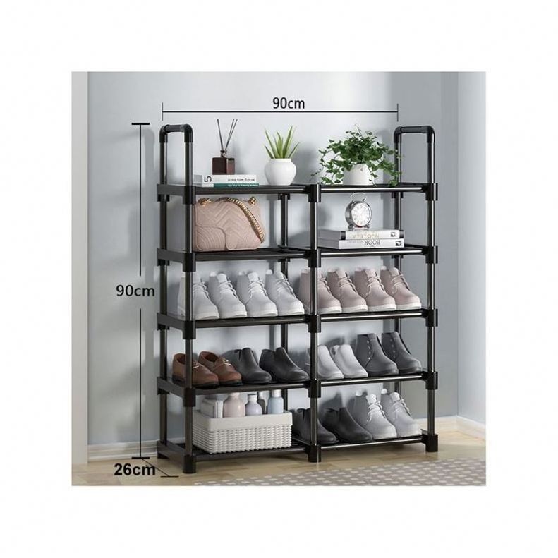 Wooden Modern Display Innovative Rotary Design Clothing With Huayi Racks Big Covered Amazing 10 Shelves For Wood Slim Shoe Rack