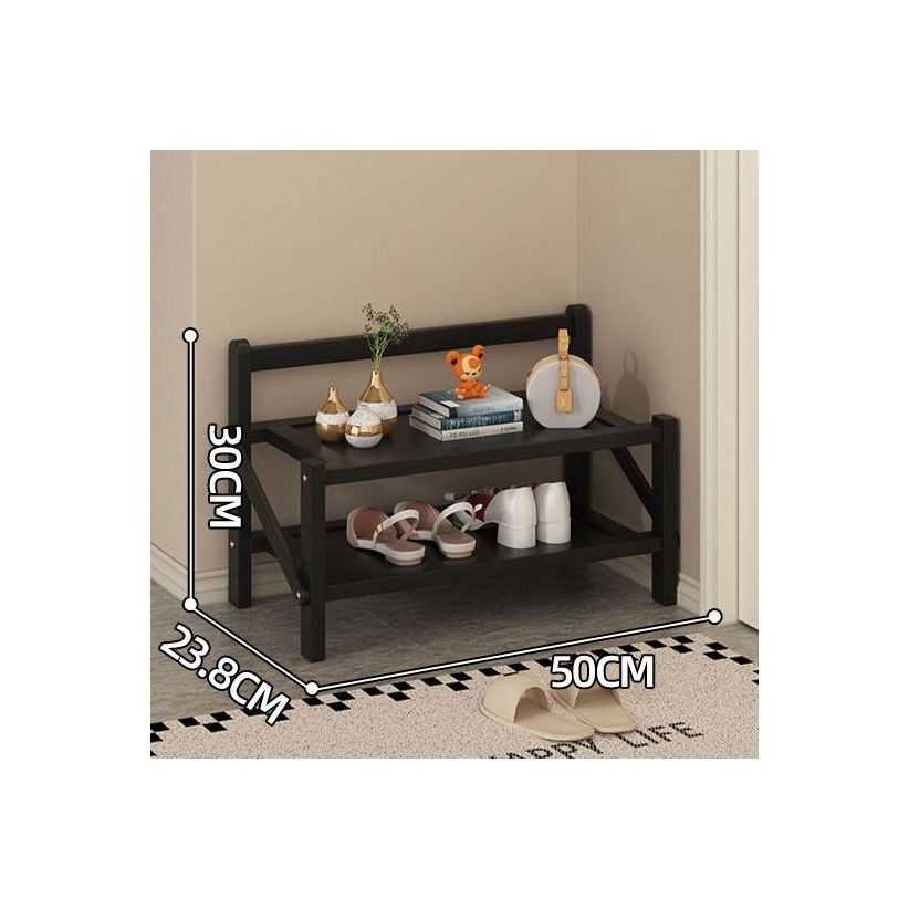 Cabinet Make Storage With Textile Fabric Bookcase 72Cm Table Brown Color Black Led Dustproof Multilayer Folding Box Shoe Rack