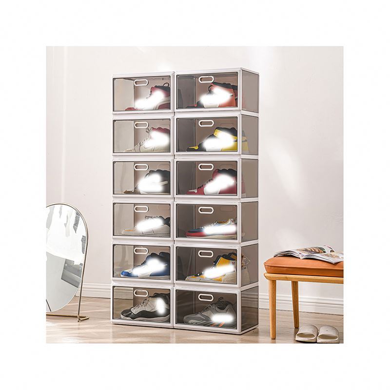 shoe rack Box plastic Rotating Plastic Stackable Narrow Design Organizer Metal Furniture Foldable Display Shoe Storage Rack