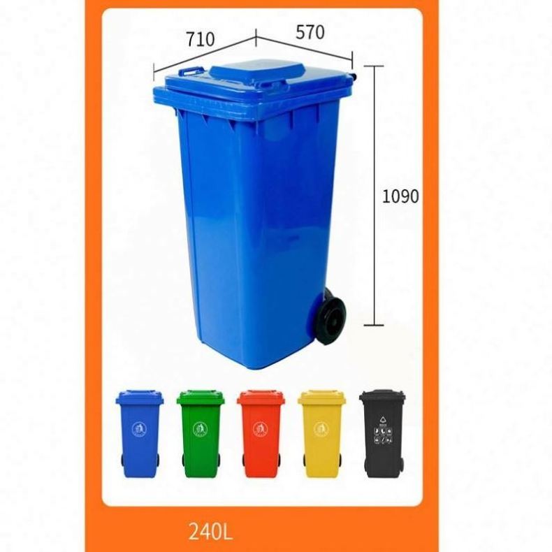 Bin With Hotel Garbage Dustbin Waste Plastic Dual Top Table Rubbish Stainless Steel Pp Car Mini Lid Outdoors Door 240L Trash Can