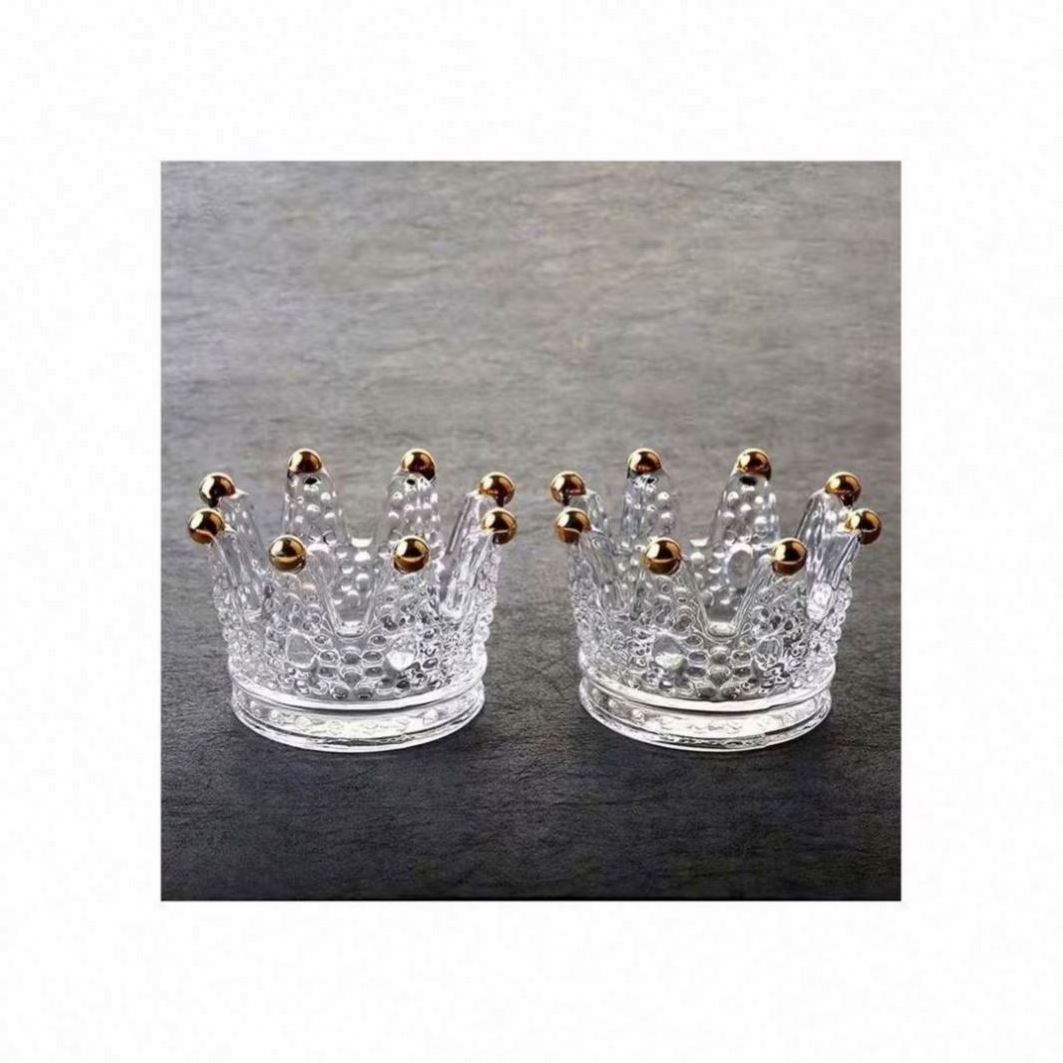 Holders Tea Light Votive For Home Decor 5 Arms And With Lid Round Crystal Glass Candle Holder