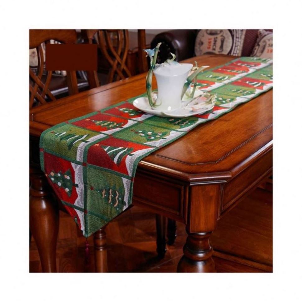 Custom Christmas Design Handmade From India Tapestry Made Wedding Flower Runners Mat Table Runner