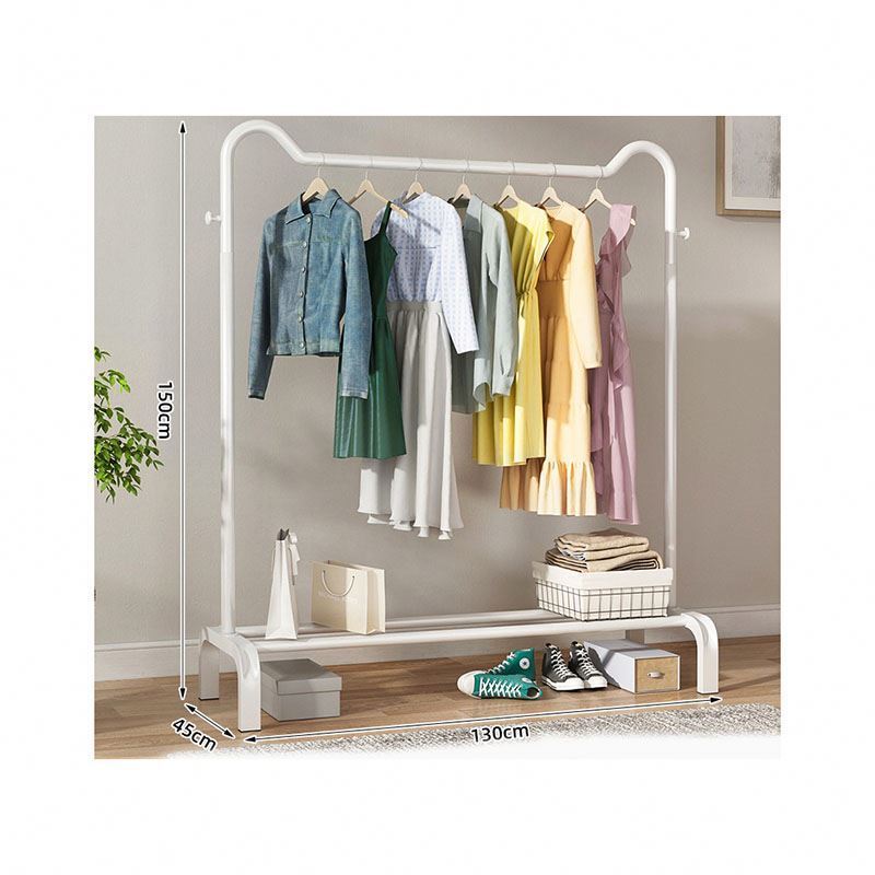 Rack Drying And Mobile Hanging Baby Pull Push Gold Black For Laundry Racks Rails 3 Tiers Three Layer Portable Clothes Hanger