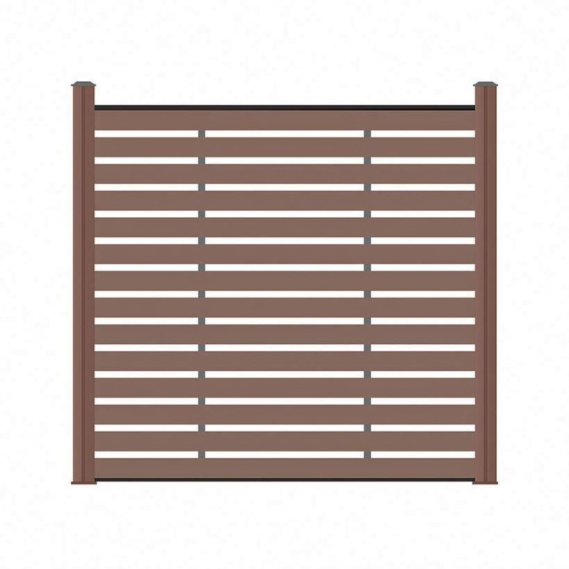 For Light Fencing Solar Aluminum Outdoor Decorative Wood Pillar Gate Custom Slat Privacy Lights Wholesale Pvc Gard Garden Fence