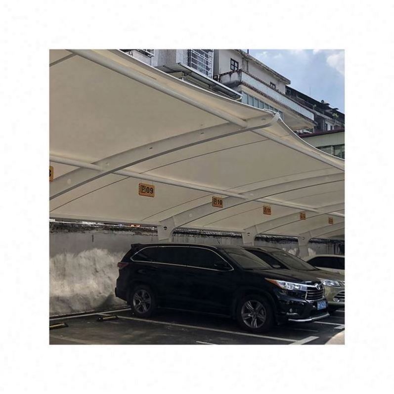 Mobile Home 15X15 Waterproof Lean To 2 Auto Tie Rod Polyester Fabric Roofing Sheet Garage Wooden Poly Carbonate Modern Carport