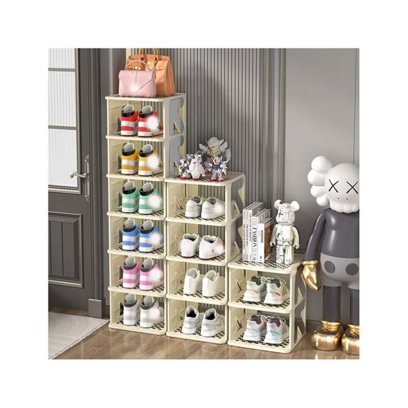 Shoes Cabinet Box Foldable Organizer Multifunctional Raks Closed StyleDisplay For Plastic Bag Store Shoe Rack