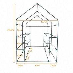 Mini In Aluminum Outdoor For Walk-In Pvc Tunnel Frame Victorian Greenhouses Tent Lean To Tempered Walk Shed Garden Greenhouse