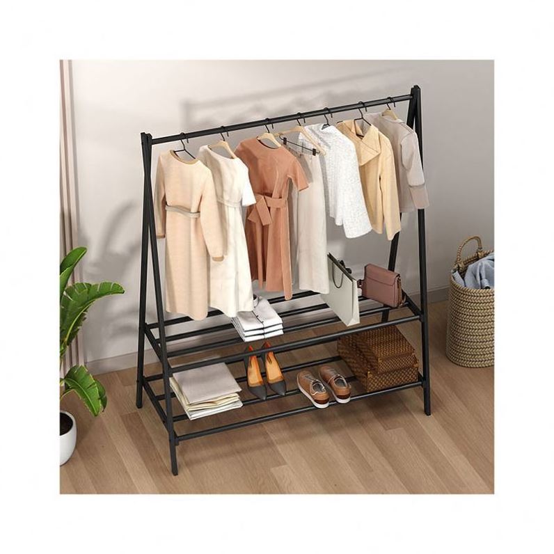 Hanger Car Hangers For Wheeled Trolley Stylish Strong Wooden With Pegs Wrought Iron In Wall Coated Folding Clothes Drying Rack